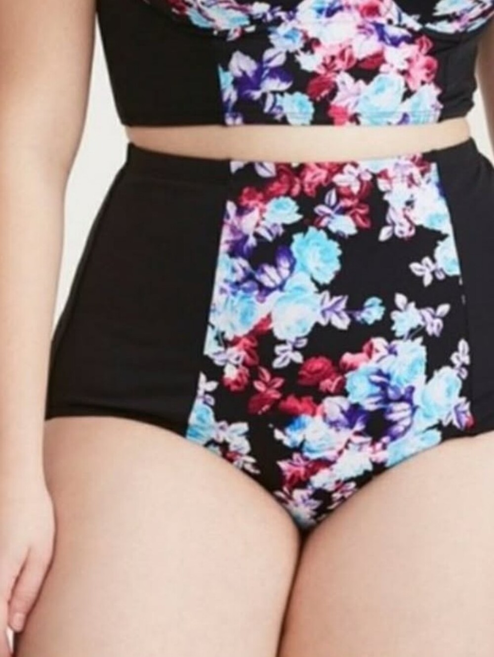 Torrid Floral High Waisted Swim Bottoms- Sz 2